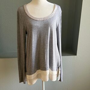 White House Black Market Long Sleeve Blouse Top